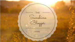 THE SUNSHINE BLOGGER AWARD